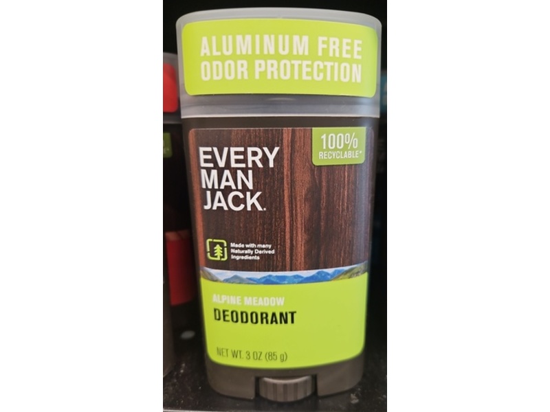 Every Man Jack Deodorant, Alpine Meadow, 3 fl oz/85 g