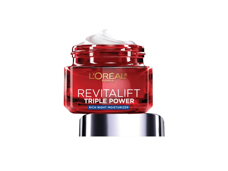 L'Oreal Paris RevitaLift Triple Power Age-Defying Rich Night Moisturizer, 1.7 oz/48 g
