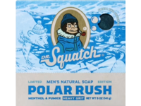 Dr. Squatch Polar Rush Men's Natural Bar Soap, Menthol & Pumice, 5 oz/141 g - Image 2