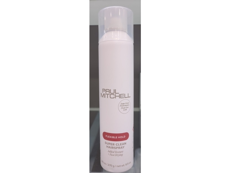 Paul Mitchell Super Clean Hairspray, Flexible Hold, 9.5 oz/270 g