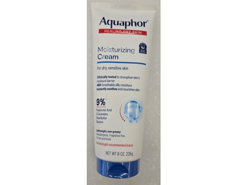 Aquaphor Moisturizing Cream, Dry Sensitive Skin, 8 oz/226 g