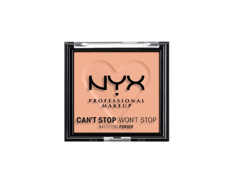 NYX Professional Makeup Can't Stop Won't Stop Mattifying Powder, 13 Brightening Peach, 0.21 oz