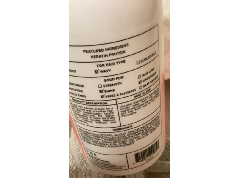 Herbalosophy Smooth Conditioner, Keratin, 16.9 fl oz/500 mL