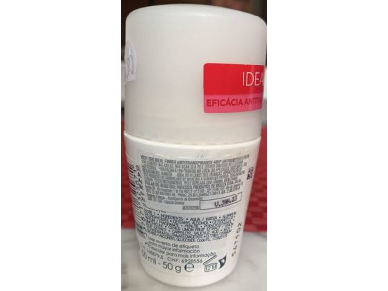 Vichy Laboratoires Deodorant 48h Ideal Finish Roll On, 50 g