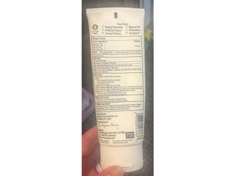Wegmans Kids Sunscreen Lotion, SPF 50, 3 fl oz/89 mL