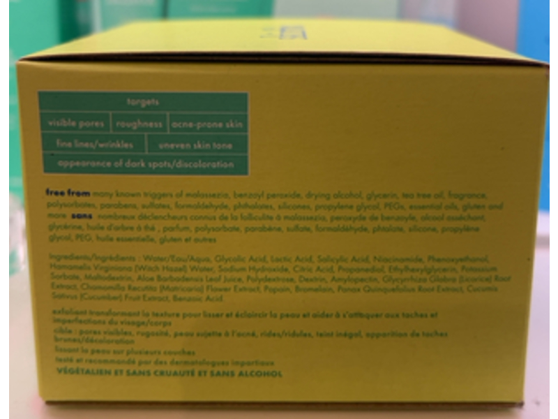 Skinfix Resurface+ Exfoliating Pads, AHA / BHA Niacinamide, 60 Count