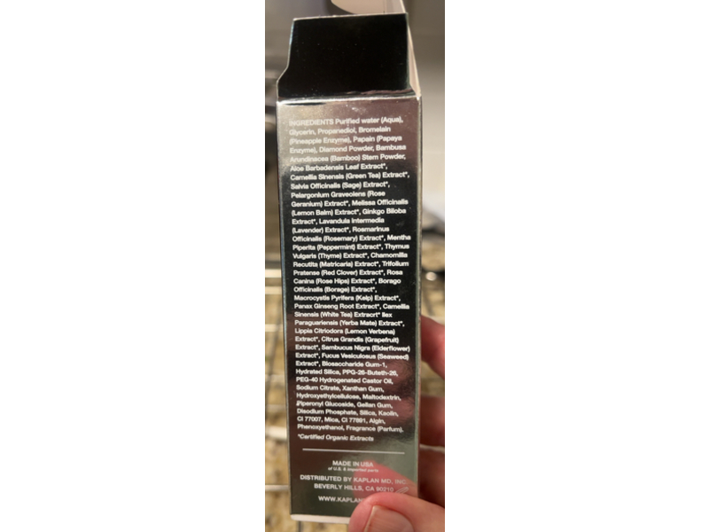 Kaplan MD Beverly Hills Supercharged 1 Minute Daily Facial Rejuvenating Treatment + Radiance Elixir, Diamond Contour, 1.35 fl oz/40 mL