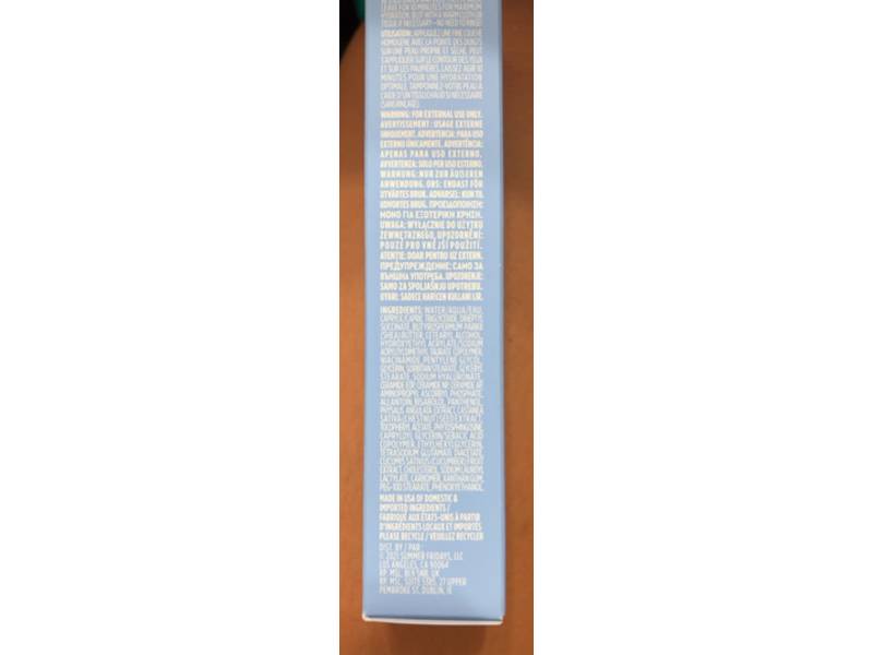 Summer Fridays Jet Lag Hydrate Mask, 1 oz/28 g