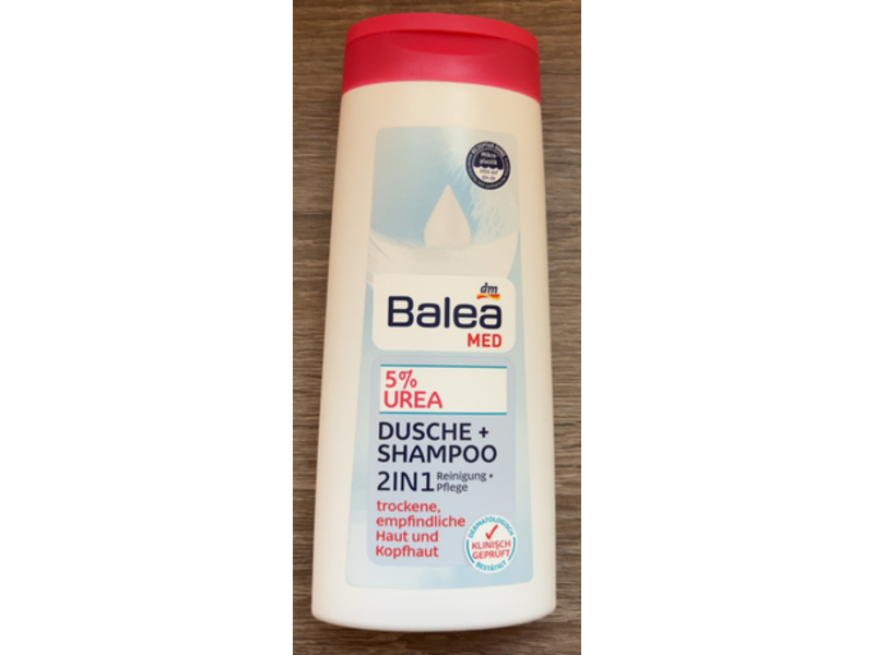 Balea Med 2 In 1 Shower Gel & Shampoo, Urea, 300 mL