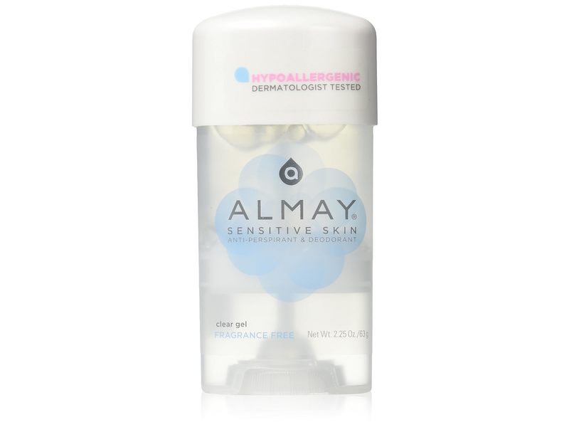 Almay Antiperspirant & Deodorant Clear Gel, Fragrance-Free, 2.25 oz/63 g