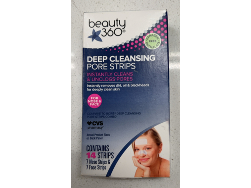 Cvs Pharmacy Beauty 360 Deep Cleansing Pore Strips, 14 Count