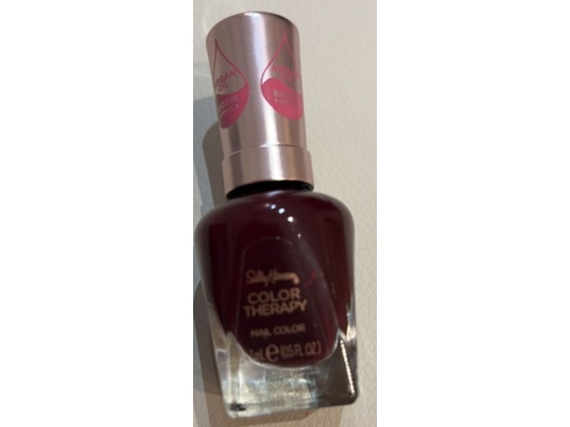Sally Hansen Color Therapy Nail Color, 372 Rise & Wine, 0.5 fl oz/14.7 mL