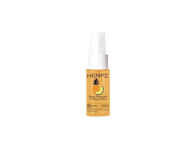 Hempz Tropical Body Moisturizer Spray, Sweet Pineapple & Honey Melon, 1 fl oz/30 mL