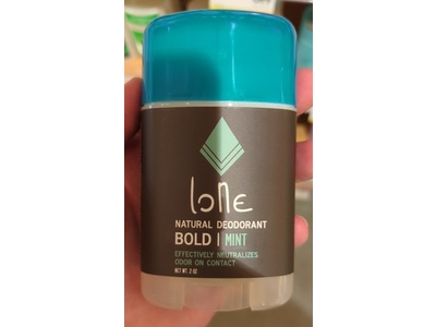Lone Natural Deodorant, Mint, 2 oz