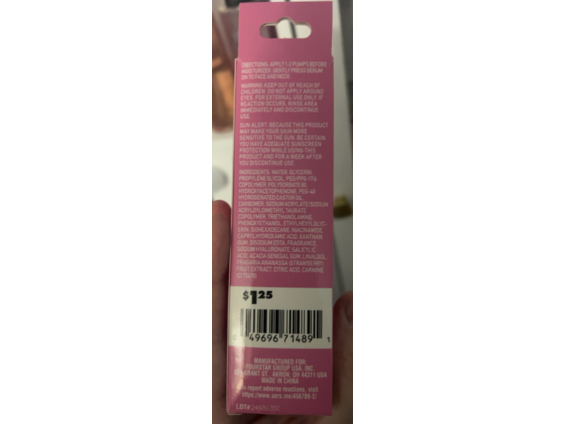 b.Pure Glow Up Smoothing Serum, 1 fl oz/30 mL