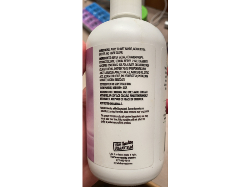 Wild Harvest Liquid Hand Soap, Lavender, 12.5 fl oz/370 mL