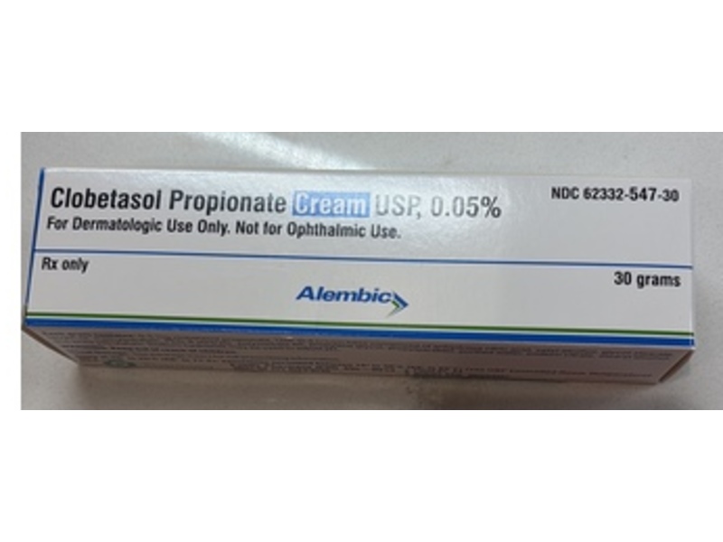 Clobetasol Propionate Cream USP, 0.05%, 30 g, Alembic (Rx)