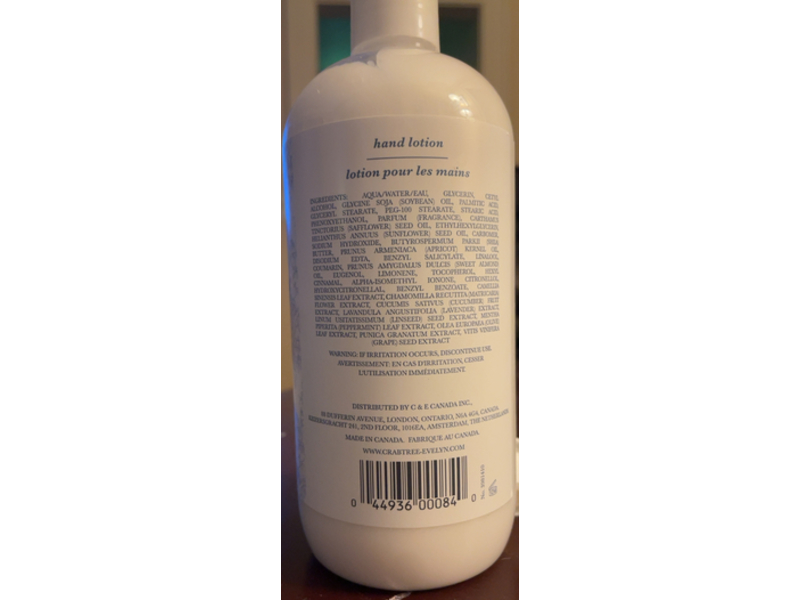 Crabtree & Evelyn Nantucket Briar Hand Lotion, 16.9 fl oz/500 mL