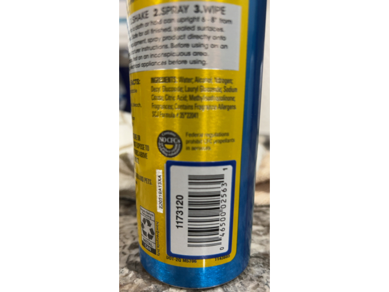 Pledge Everyday Clean Multi Surface Cleaner, Rainshower, 9.7 oz/974 g