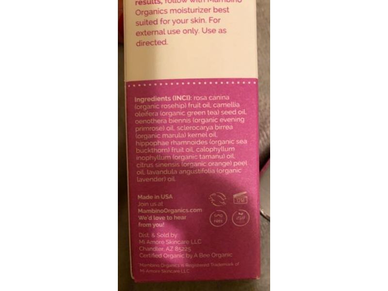 Mambino Organics Youth Glow Hydrating Serum, Omega+C Complex, 1 fl oz/30 ml