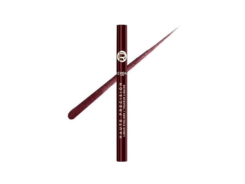 L'Oreal Paris Haute Precision Liquid Felt Liner, 050 Burgundy Cashmere, 0.03 fl oz/1 mL