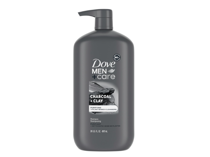 Dove Men + Care Purifying Shampoo , Charcoal + Clay, 31 fl oz/917 mL