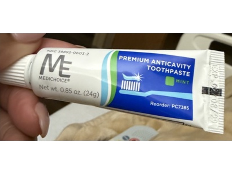 Medichoice Premium Anticavity Toothpaste, Mint, 0.85 oz/24 g