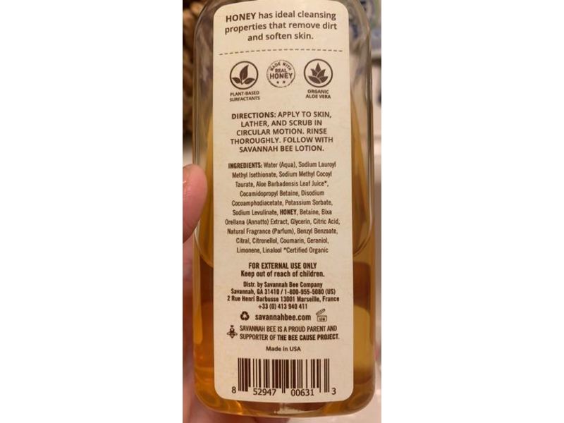 Savannah Bee Company Hand Soap, Tupelo Honey, 9.5 fl oz