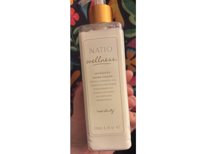 Natio Wellness Intensive Hand Cream, 8.1 fl oz/240 mL
