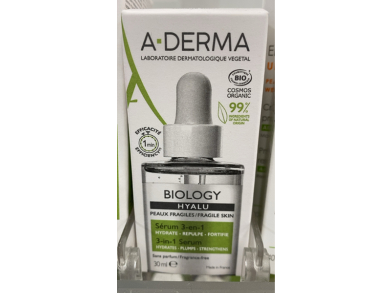 A Derma Biology 3 - In - 1 Serum, Hyalu, 30 mL