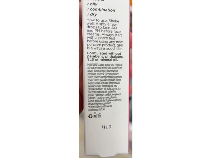 Pacifica Clean Shot Hyaluronic & Flowers 5% Solution, Rose, Damaged & Dry, 0.80 fl oz/23.6 mL
