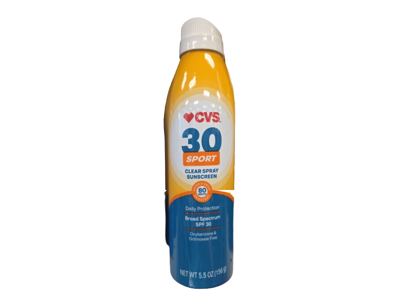 CVS Sport Clear Spray Sunscreen, SPF 30, 5.5 oz/156 g