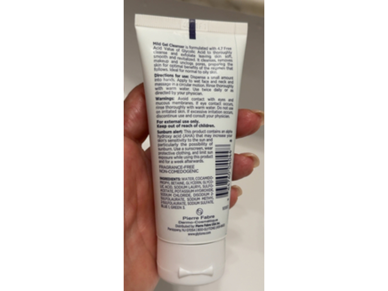 Glytone Mild Gel Rejuvenating Cleanser, Glycolic Acid, 2 fl oz/60 mL