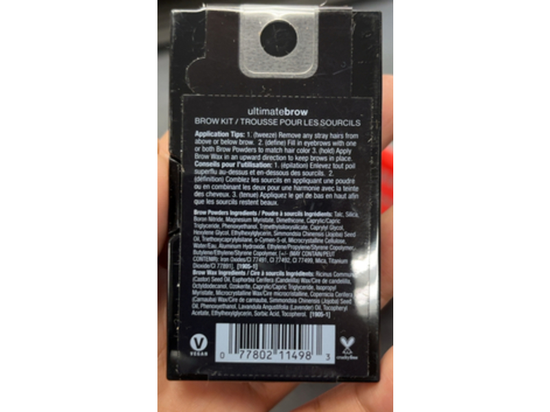 Wet N Wild Ultimate Brow Kit, Dark Brown, 0.09 oz/2.5 g