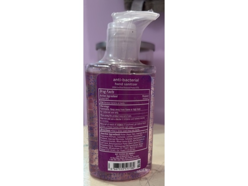 Bath & Body Works Anti-Bacterial Hand Gel, Black Cherry Merlot, 7.6 fl oz/225 mL