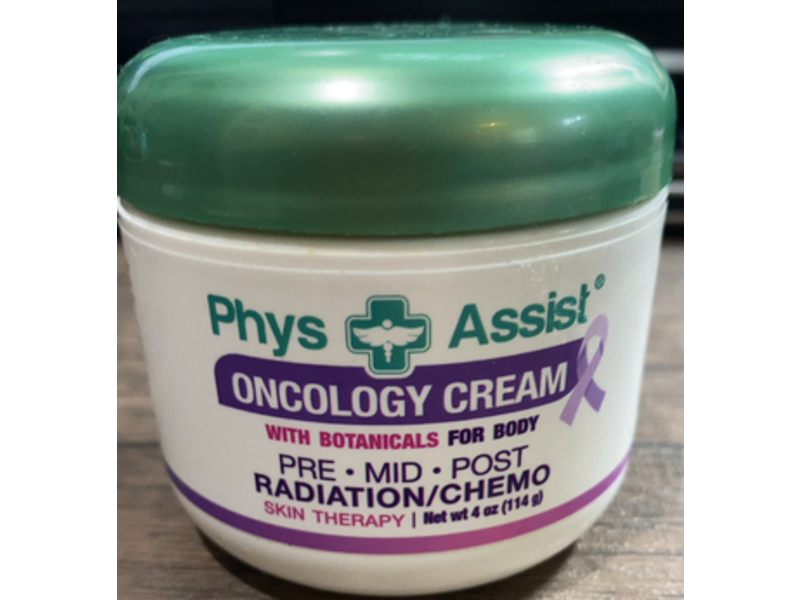 Physassist Oncology Radiation Body Cream, Botanicals, 4 oz/114 g