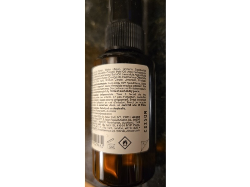 Aesop Resurrection Rinse-Free Hand Mist, 1.7 fl oz/50 mL