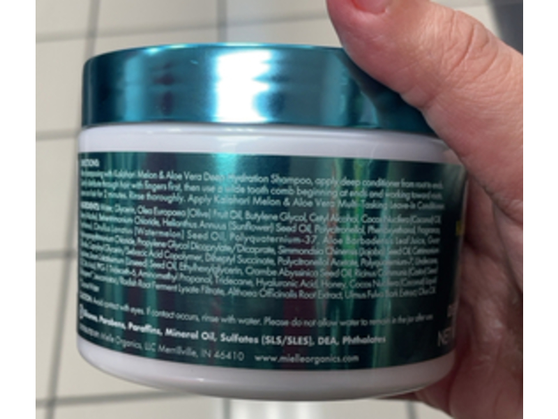 Mielle Organics Deep Conditioner, Kalahari Melon & Aloe Vera, 12 oz/340 g