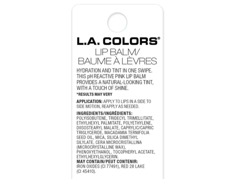 L.A Colors In The Mood Lip Balm, Pucker Up, 0.10 oz/2.8 g