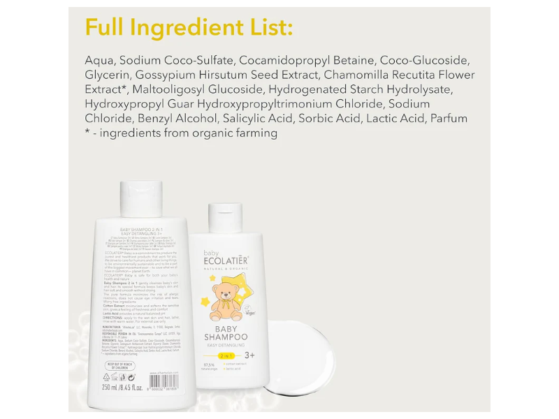 Ecolatier 2-In-1 Body Wash & Shampoo, 8.5 fl oz