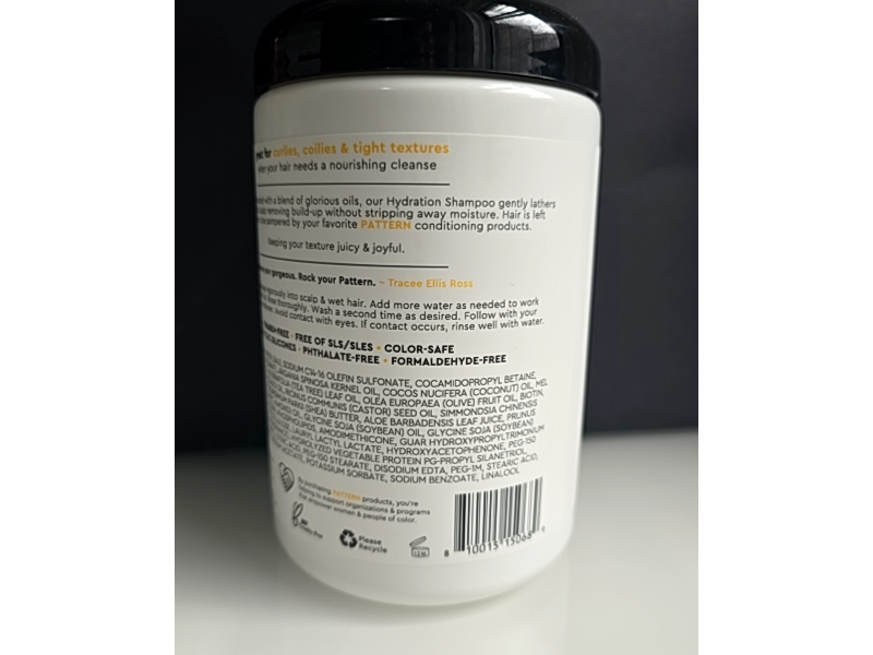 Pattern Gently & Hydrate Shampoo, 25 fl oz/740 mL