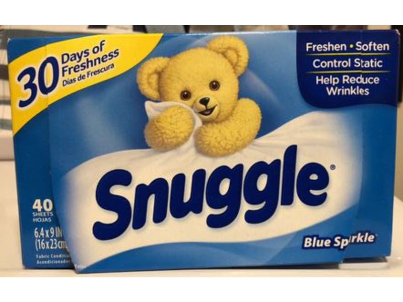 Snuggle Fabric Conditioner Sheets, Blue Sparkle, 40 Count