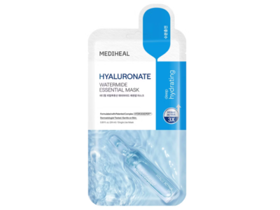 Mediheal Hyaluronate Watermide Essential Mask, 0.81 fl oz/24 mL, Pack Of 4