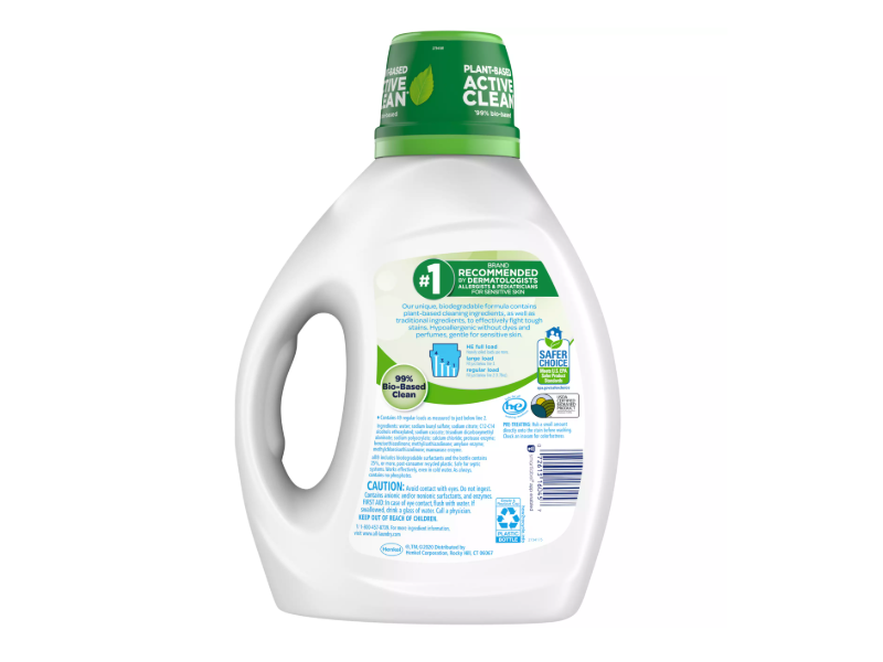 All Free Clear Laundry Detergent, Eco Clean, 49 Loads, 88 fl oz/2.6 L