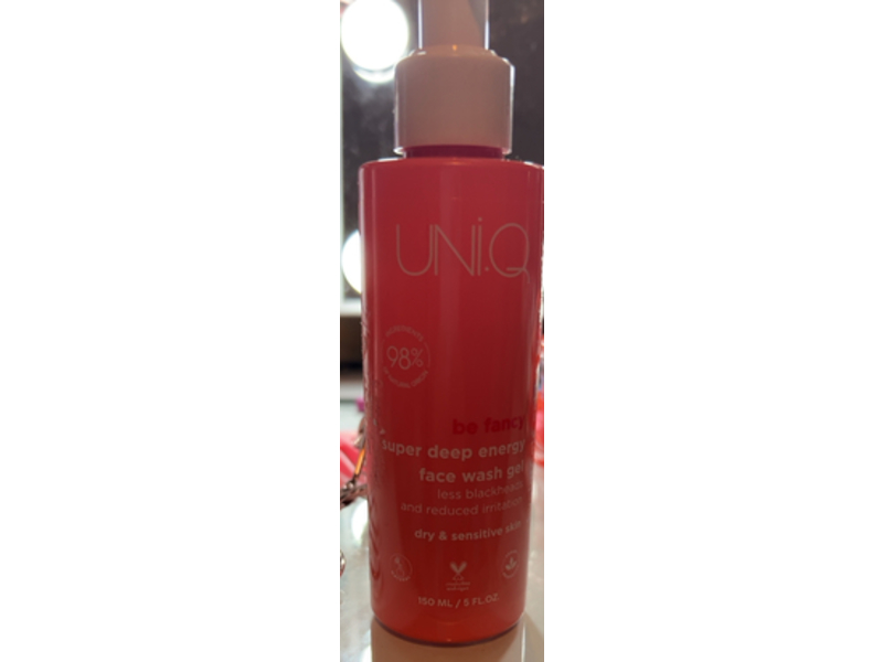 Uni.Q Be Fancy Super Deep Energy Face Wash Gel, 5 fl oz/150 mL