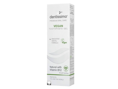 Dentissimo Toothpaste Gel, Vitamin b12, 2.5 fl oz/75 mL