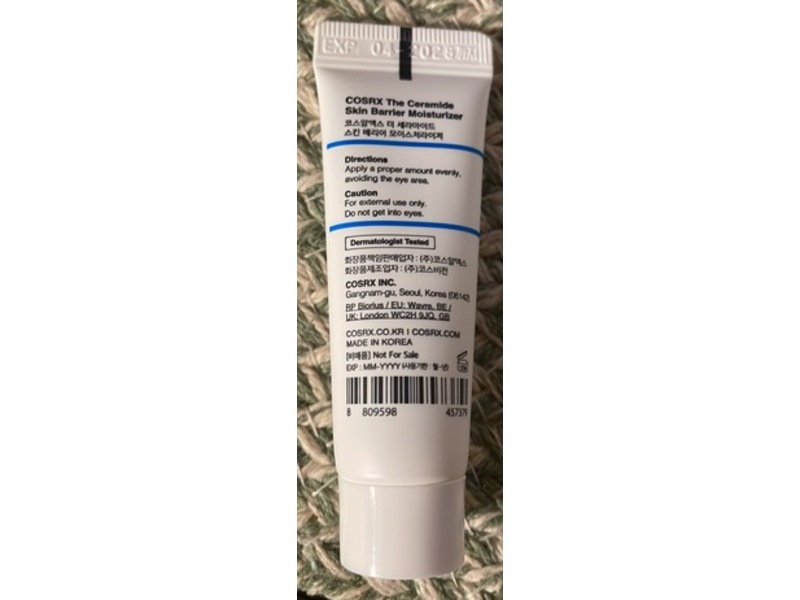 Cosrx The Ceramide Skin Barrier Moisturizer, 0.33 fl oz/10 mL
