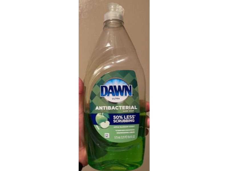 Dawn Antibacterial Hand Soap, Apple blossom Scent, 19.4 fl oz/573 mL