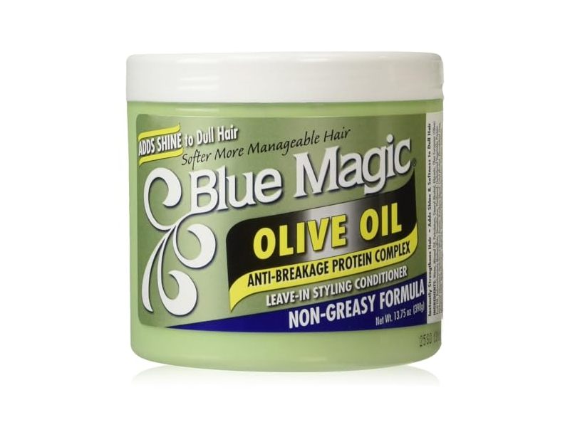 Blue Magic Leave-In Styling Conditioner, Olive Oil, 13.75 oz/390 g