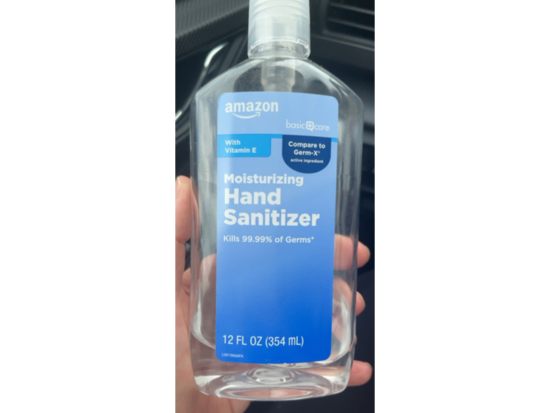Amazon Basic Care Moisturizing Hand Sanitizer, Vitamin E, 12 fl oz/354 mL, Pack Of 6